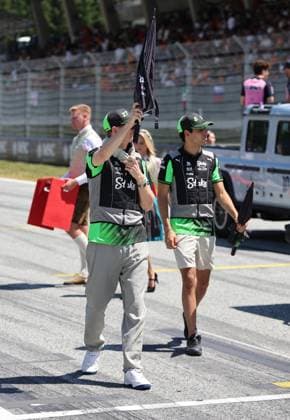 29 06 2025, Red Bull Ring, Spielberg, Formula 1 Austrian Grand Prix 2025 , pictured Nico Hülkenberg DEU , Stake F1 Team Kick Sauber and Gabriel Bortoleto BRA , Stake F1 Team Kick Sauber at the drivers parade Photo by Alessandro Martellotta Hasan Bratic DeFodi Images