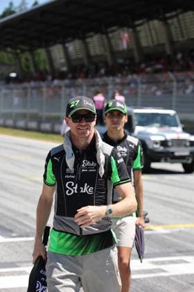 29 06 2025, Red Bull Ring, Spielberg, Formula 1 Austrian Grand Prix 2025 , pictured Nico Hülkenberg DEU , Stake F1 Team Kick Sauber at the drivers parade Photo by Alessandro Martellotta Hasan Bratic DeFodi Images