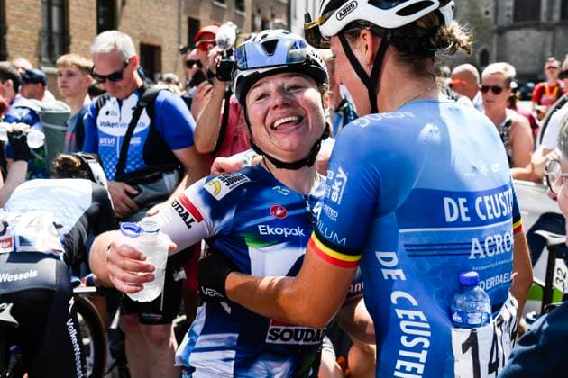 Belgian 2025 National Championship Binche 29 06 2025 BINCHE, BELGIUM - JUNE 29 : GHEKIERE Justine of AG Insurance - Soudal Team winning the Women Elite cycling road race of the Belgian National Championships 2025 an UCI National Championships cycling race of 132,8 km with start in Binche and finish in Binche on June 29, 2025 in Binche, Belgium, 29 06 2025 Binche Belgium  Copyright: xMarcxGoyvaertsx