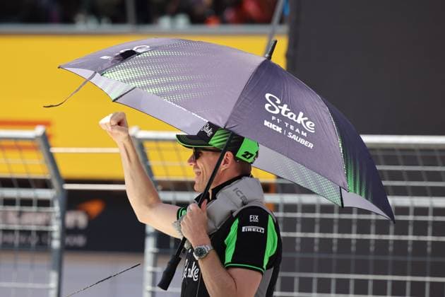 Nico Huelkenberg Stake F1 Team Kick Sauber, 27 , Drivers Parade, Drivers Parade, Grand Prix of Austria, Motorsport, Men, Formula 1, 29 06 2025 Spielberg Styria Austria Copyright: xkolbert-press AnnikaxGrafx