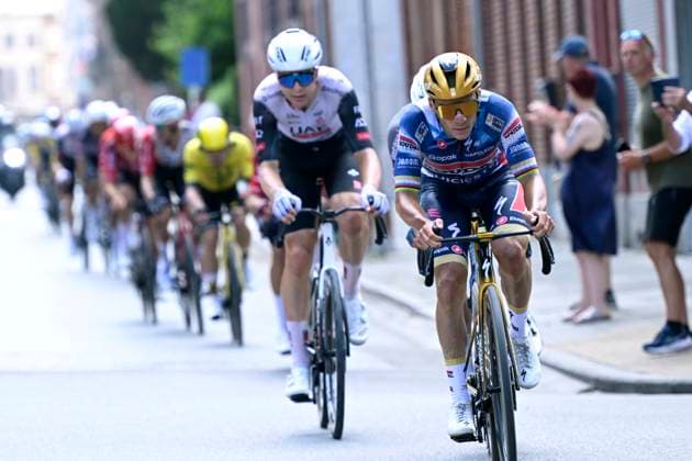 Belgian 2025 National Championship Binche 29 06 2025 BINCHE, BELGIUM - JUNE 29 : Evenepoel Remco of Soudal Quick-Step during the Men Elite cycling road race of the Belgian National Championships 2025 an UCI National Championships cycling race of 230 km with start in Binche and finish in Binche on June 29, 2025 in Binche, Belgium, 29 06 2025 Binche Belgium  Copyright: xNicoxVereeckenx