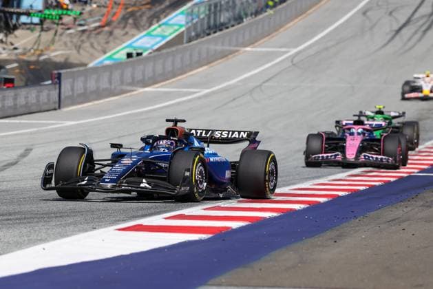 Alexander Albon Atlassian Williams Racing 23 , Race, Grand Prix of Austria, Motorsport, Men, Formula 1, 29 06 2025 Spielberg Styria Austria Copyright: xkolbert-press ChristianxKolbertx
