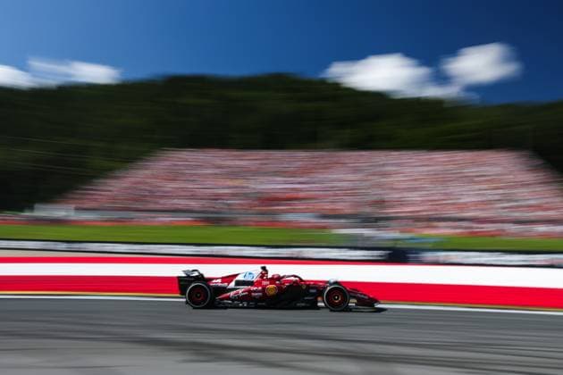F1 - AUSTRIAN GRAND PRIX 2025 16 LECLERC Charles (mco), Scuderia Ferrari SF-25, action during the Formula 1 MSC Cruises Austrian Grand Prix 2025, 11th round of the 2025 FIA Formula One World Championship, WM, Weltmeisterschaft from June 27 to 29, 2025 on the Red Bull Ring, in Spielberg, Austria - SpielbergAustria  Copyright: xXavixBonillax