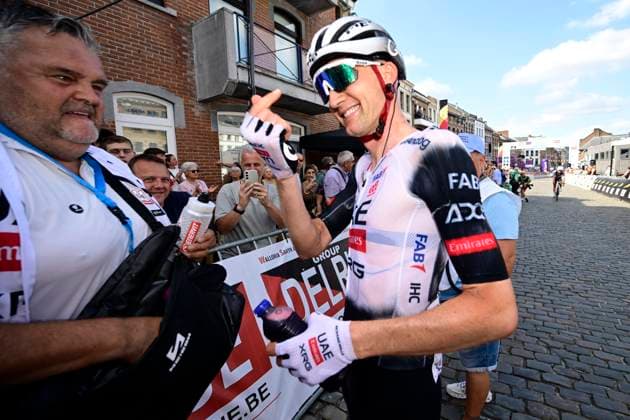 Belgian 2025 National Championship Binche 29 06 2025 BINCHE, BELGIUM - JUNE 29 : Wellens Tim of Uae Team Emirates - Xrg celebrates the victory after the Men Elite cycling road race of the Belgian National Championships 2025 an UCI National Championships cycling race of 230 km with start in Binche and finish in Binche on June 29, 2025 in Binche, Belgium, 29 06 2025 Binche Belgium  Copyright: xNicoxVereeckenx