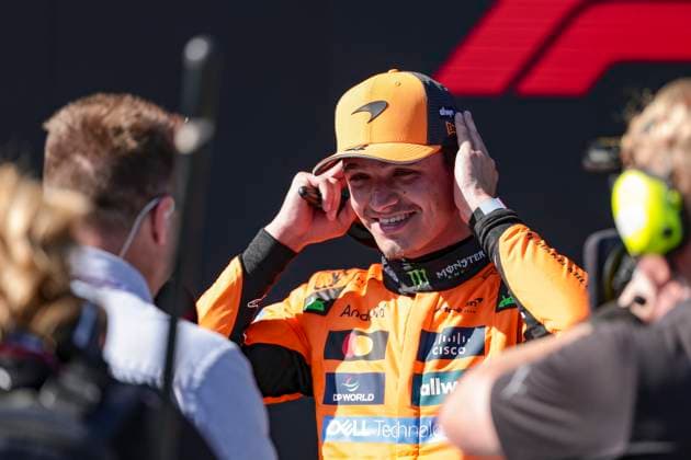 FORMULA 1 - GP of Austria 2025 SPIELBERG,AUSTRIA,29.JUN.25 - MOTORSPORTS, FORMULA 1 - Grand Prix of Austria, Red Bull Ring. Image shows Lando Norris (GBR McLaren) during an interview.  GEPAxpictures xMatthiasxTrinkl