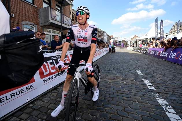 Belgian 2025 National Championship Binche 29 06 2025 BINCHE, BELGIUM - JUNE 29 : Wellens Tim of Uae Team Emirates - Xrg celebrates the victory after the Men Elite cycling road race of the Belgian National Championships 2025 an UCI National Championships cycling race of 230 km with start in Binche and finish in Binche on June 29, 2025 in Binche, Belgium, 29 06 2025 Binche Belgium  Copyright: xNicoxVereeckenx