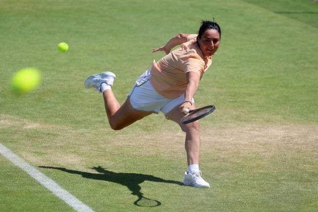 29th June 2025; All England Lawn Tennis and Croquet Club, London, England; Wimbledon Tennis Tournament, Practice Day; Ons Jabeur (TUN) practising on the Aorangi courts  ActionPlus12806766 JohnxPatrickxFletcher