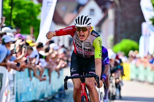 Georg ZIMMERMANN German Champion Road Race Men Elite Cycling DM 2025 Georg ZIMMERMANN IntermarchÃ Wanty German Champion ahead of Felix ENGELHARDT Team Jayco AlUla and AntonSCHIFFER BIKE AID Road Race Men Elite German Cycling Championship 2025 Cycling DM June 27, 2025 German Road Championship Kaiserslautern, Ramstein, Linden