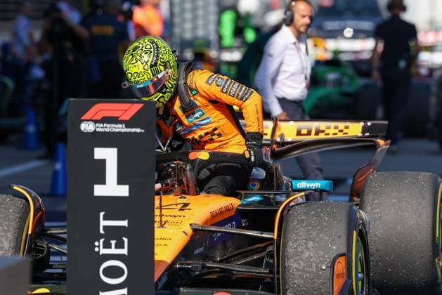 Winner, Winner, Lando Norris McLaren Formula 1 Team , Race, Grand Prix of Austria, Motorsport, Men, Formula 1, 29 06 2025 Spielberg Styria Austria Copyright: xkolbert-press ChristianxKolbertx