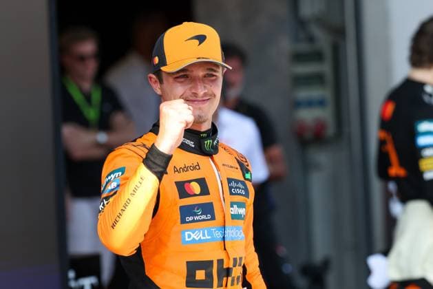 Winner, Winner, Lando Norris McLaren Formula 1 Team , Race, Grand Prix of Austria, Motorsport, Men, Formula 1, 29 06 2025 Spielberg Styria Austria Copyright: xkolbert-press ChristianxKolbertx