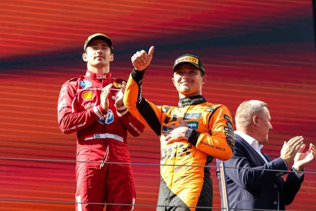 Winner, Winner, Lando Norris McLaren Formula 1 Team , Race, Grand Prix of Austria, Motorsport, Men, Formula 1, 29 06 2025 Spielberg Styria Austria Copyright: xkolbert-press ChristianxKolbertx
