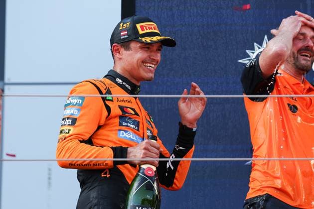 4 Lando Norris GBR, McLaren F1 Team , F1 Grand Prix of Austria at Red Bull Ring on June 29, 2025 in Spielberg, Austria Photo by HOCH ZWEI Spielberg Austria