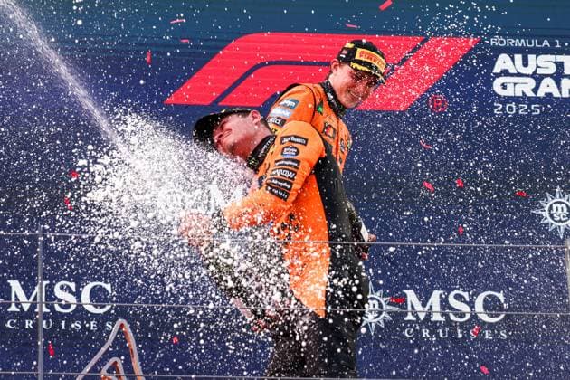 4 Lando Norris GBR, McLaren F1 Team , 81 Oscar Piastri AUS, McLaren F1 Team , F1 Grand Prix of Austria at Red Bull Ring on June 29, 2025 in Spielberg, Austria Photo by HOCH ZWEI Spielberg Austria
