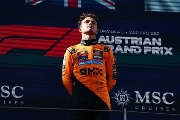 4 Lando Norris GBR, McLaren F1 Team , F1 Grand Prix of Austria at Red Bull Ring on June 29, 2025 in Spielberg, Austria Photo by HOCH ZWEI Spielberg Austria