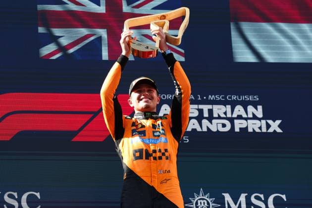 4 Lando Norris GBR, McLaren F1 Team , F1 Grand Prix of Austria at Red Bull Ring on June 29, 2025 in Spielberg, Austria Photo by HOCH ZWEI Spielberg Austria