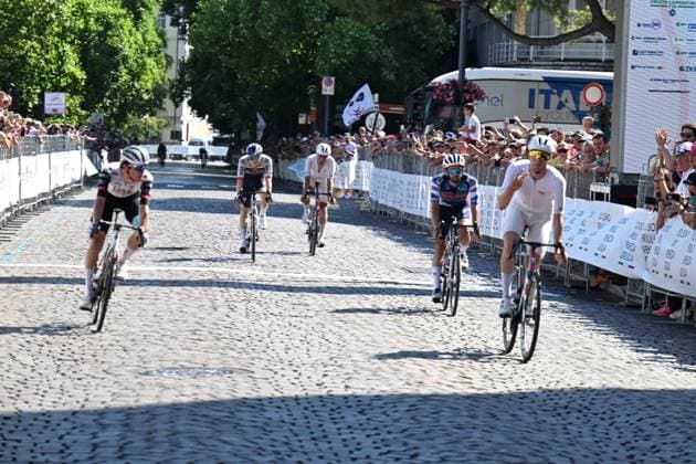29-06-2025 Campionato Italiano; 2025, Swatt Club; 2025, Uae Team Emirates - Xrg; 2025, Soudal - Quick Step; Conca, Filippo; Covi, Alessandro; Pesenti, Thomas; Gorizia; 