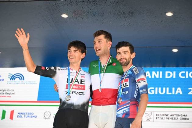 29-06-2025 Campionato Italiano; 2025, Swatt Club; 2025, Uae Team Emirates - Xrg; Conca, Filippo; Covi, Alessandro; Pesenti, Thomas; Gorizia; 