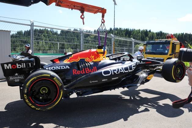 Max Verstappen Oracle Red Bull Racing, 01 , accident, crash, race start, race, race, Grand Prix of Austria, motorsport, men, Formula 1, 29 06 2025 Spielberg Styria Austria Copyright: xkolbert-press AnnikaxGrafx