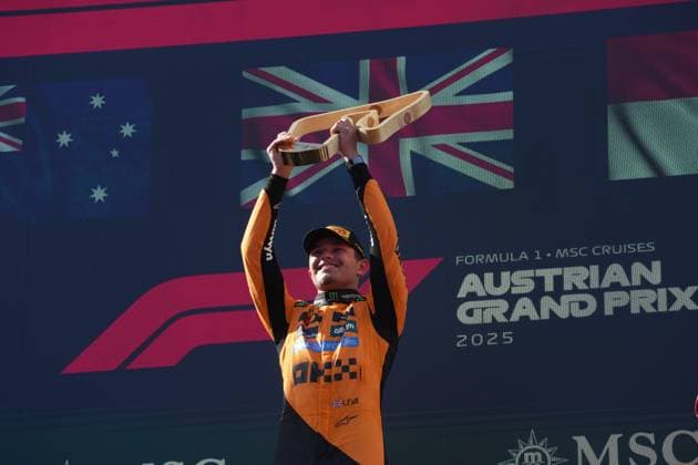 Formula 1 Austrian Grand Prix 2025 29 06 2025, Red Bull Ring, Spielberg, Formula 1 Austrian Grand Prix 2025 , in the picture winner Lando Norris GBR , McLaren F1 Team nordphotoxGmbHx xBratic nph00250