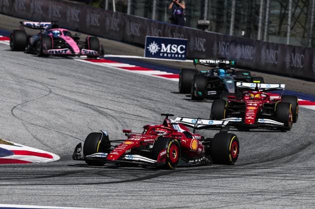 16 Charles Leclerc MCO, Scuderia Ferrari HP , F1 Grand Prix of Austria at Red Bull Ring on June 29, 2025 in Spielberg, Austria Photo by HOCH ZWEI Spielberg Austria