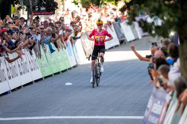 Norwegian Cycling Championships 2025 Honefoss 20250629 Andreas Leknessund wins the gold medal at the Norwegian Cycling Championships 2025 in Honefoss Photo Fredrik Varfjell NTB Honefoss Norway EDITORIAL USE ONLY RESTRICTED USE FOR BETTING COMPANIES  Copyright: xFredrikxVarfjellx xNTBx
