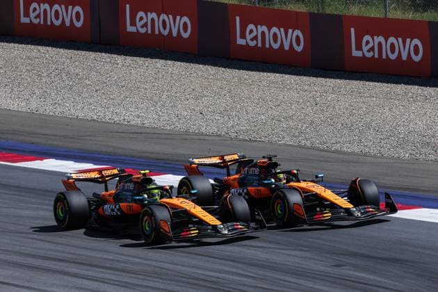 4 Lando Norris GBR, McLaren F1 Team , 81 Oscar Piastri AUS, McLaren F1 Team , F1 Grand Prix of Austria at Red Bull Ring on June 29, 2025 in Spielberg, Austria Photo by HOCH ZWEI Spielberg Austria