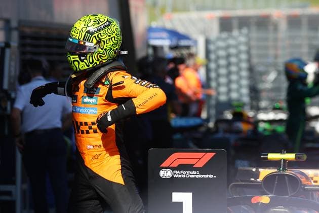 F1 Gran Prix of Austria Lando Norris of McLaren Formula 1 Team at the end of F1 Grand Prix of Austria at Redbull Ring on June 29 2025 in Spielberg, Austria. Spielberg Redbull Ring Austria Copyright: xBasilex