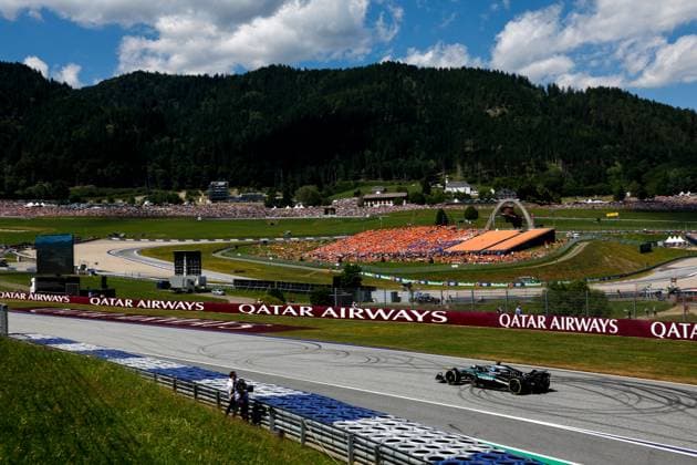 63 George Russell GBR, Mercedes AMG Petronas F1 Team , F1 Grand Prix of Austria at Red Bull Ring on June 29, 2025 in Spielberg, Austria Photo by HOCH ZWEI Spielberg Austria
