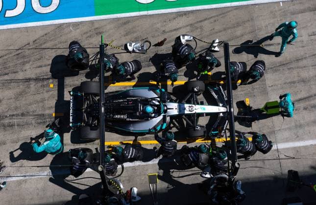 63 George Russell GBR, Mercedes AMG Petronas F1 Team , F1 Grand Prix of Austria at Red Bull Ring on June 29, 2025 in Spielberg, Austria Photo by HOCH ZWEI Spielberg Austria