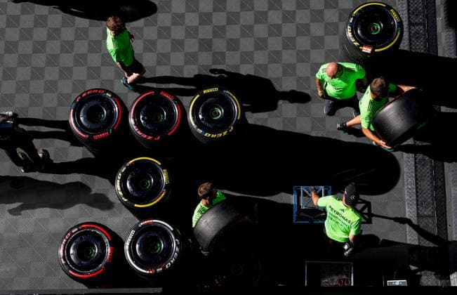 Pirelli tires, F1 Grand Prix of Austria at Red Bull Ring on June 29, 2025 in Spielberg, Austria Photo by HOCH ZWEI Spielberg Austria