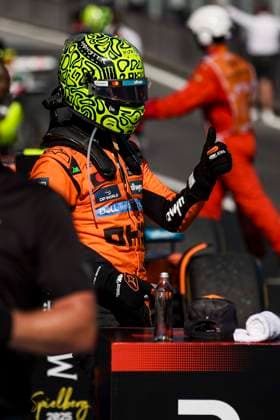 4 Lando Norris GBR, McLaren F1 Team , F1 Grand Prix of Austria at Red Bull Ring on June 29, 2025 in Spielberg, Austria Photo by HOCH ZWEI Spielberg Austria