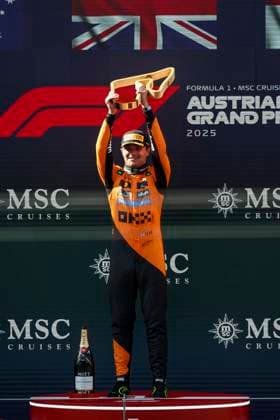 4 Lando Norris GBR, McLaren F1 Team , F1 Grand Prix of Austria at Red Bull Ring on June 29, 2025 in Spielberg, Austria Photo by HOCH ZWEI Spielberg Austria
