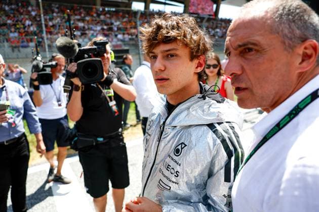 F1 - AUSTRIAN GRAND PRIX 2025 KIMI ANTONELLI Andrea (ita), Mercedes AMG F1 Team W16, portrait during the Formula 1 MSC Cruises Austrian Grand Prix 2025, 11th round of the 2025 FIA Formula One World Championship, WM, Weltmeisterschaft from June 27 to 29, 2025 on the Red Bull Ring, in Spielberg, Austria - SpielbergAustria  Copyright: xDPPIx