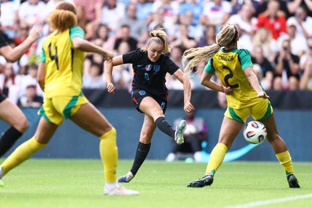 England gegen Jamaika Frauen 29. Juni 2025, Leicester Frauen s Internationales Freundschaftsspiel England gegen Jamaika Georgia Stanway von England Foto Jacques Feeney Abseits Leicester UK  Copyright: xJacquesxFeeneyx xOffsidexOffside