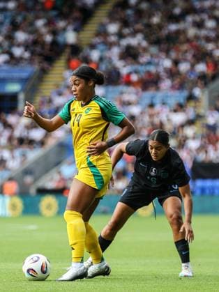 Leicester, England, June 29th 2025: Kameron Simmonds (19 Jamaica) on the ball during the International Friendly, Länderspiel, Nationalmannschaft football match between England and Jamaica at King Power Stadium in Leicester, England (Natalie Mincher SPP) Copyright: xNataliexMincher SPPx spp-en-NaMi-335A2120