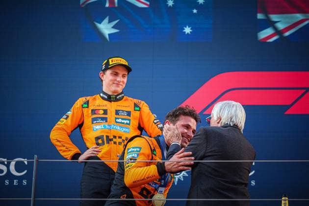 MOTORI - Formula 1 - MSC Cruises Austrian Grand Prix 2025 04 Lando Norris, (GRB) McLaren Mercedes MCL39, during the Austrian GP, Spielberg 26-29 June 2025, Red Bull Ring Formula 1 World Championship, WM, Weltmeisterschaft 2025. Austria Austria  Copyright: xIPAxSport ABACAx