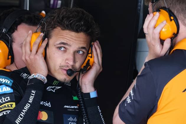 Zeltweg, Austria June 29 4 Lando Norris GBR McLaren F1 Team GBR MCL39 Mercedes during the Austrian F1 Grand Prix 2025 at Zeltweg Air Base on June 29, 2025 in Zeltweg, Austria Photo by Philippe Nanchino Eurasia Sport Images JustPictures Zeltweg Zeltweg Air Base Austria Copyright: x x2025xEurasiaxSportxImagesx jp-en-EuSpIm-MPS_PPN_GPF1_Austria_29Jun2025_AT3562
