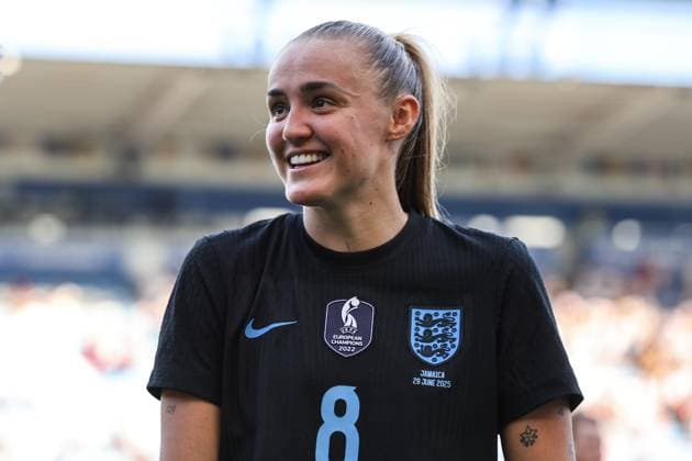 Leicester, England, June 29th 2025: Georgia Stanway (8 England) after the International Friendly, Länderspiel, Nationalmannschaft football match between England and Jamaica at King Power Stadium in Leicester, England (Natalie Mincher SPP) Copyright: xNataliexMincher SPPx spp-en-NaMi-335A3463