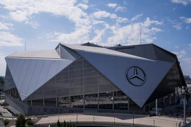 Paris Saint-Germain FC v Inter Miami CF - FIFA Club World Cup General view shows of Mercedes-Benz Stadium at the end of the FIFA Club World Cup round of 16 football match between Paris Saint-Germain FC and Inter Miami CF. Atlanta United States Copyright: xNicoloxCampox