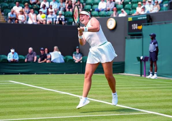 Jelena Ostapenko during her first round match Wimbledon Tennis Championships, Day 1, The All England Lawn Tennis and Croquet Club, London, UK - 30 Jun 2025London The All England Lawn Tennis and United Kingdom  Copyright: xJavierxGarcia Shutterstockx 15378843aj