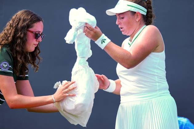 Tennis, Wimbledon, Great heat on day 1