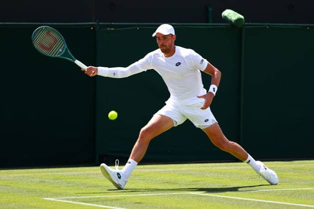 Benjamin Bonzi during his first round match Wimbledon Tennis Championships, Day 1, The All England Lawn Tennis and Croquet Club, London, UK - 30 Jun 2025London The All England Lawn Tennis and United Kingdom  Copyright: xJamesxMarsh Shutterstockx 15378842be
