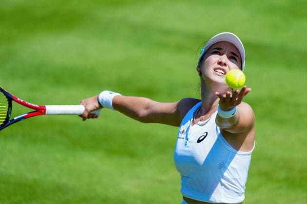 Sport Bilder des Tages Eva Lys during her first round match Wimbledon Tennis Championships, Day 1, The All England Lawn Tennis and Croquet Club, London, UK - 30 Jun 2025London The All England Lawn Tennis and United Kingdom  Copyright: xJavierxGarcia Shutterstockx 15378843cg