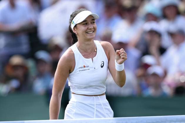 Eva Lys GER , Women Singles, Ladies Singles Tennis Wimbledon 2025 Grand Slam ITF ATP WTA AELTC London Great Britain 30 June 2025 Copyright: xJuergenxHasenkopfx