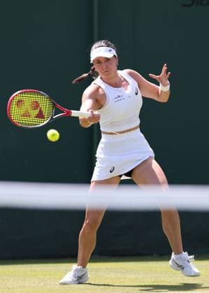 Eva Lys GER , Women Singles, Ladies Singles Tennis Wimbledon 2025 Grand Slam ITF ATP WTA AELTC London Great Britain 30 June 2025 Copyright: xJuergenxHasenkopfx
