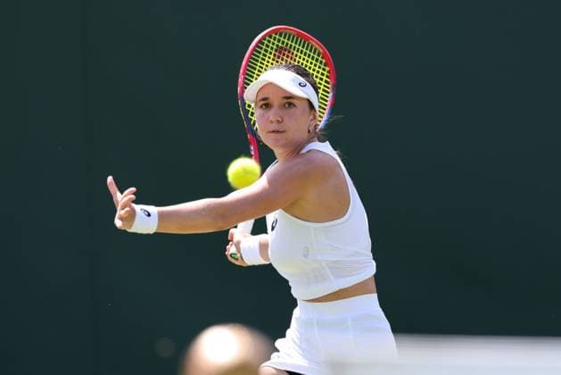 Eva Lys GER , Women Singles, Ladies Singles Tennis Wimbledon 2025 Grand Slam ITF ATP WTA AELTC London Great Britain 30 June 2025 Copyright: xJuergenxHasenkopfx