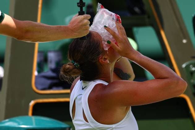 Aryna Sabalenka during her first round match Wimbledon Tennis Championships, Day 1, The All England Lawn Tennis and Croquet Club, London, UK - 30 Jun 2025London The All England Lawn Tennis and United Kingdom  Copyright: xJamesxMarsh Shutterstockx 15378842ch