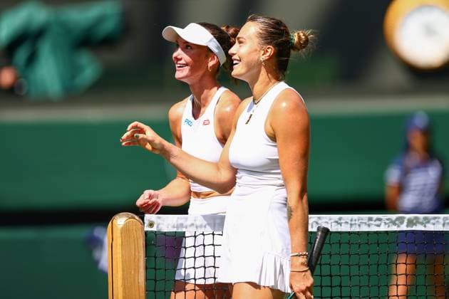 Aryna Sabalenka wins first round match against Carson Branstine Wimbledon Tennis Championships, Day 1, The All England Lawn Tennis and Croquet Club, London, UK - 30 Jun 2025London The All England Lawn Tennis and United Kingdom  Copyright: xJamesxMarsh Shutterstockx 15378842cm