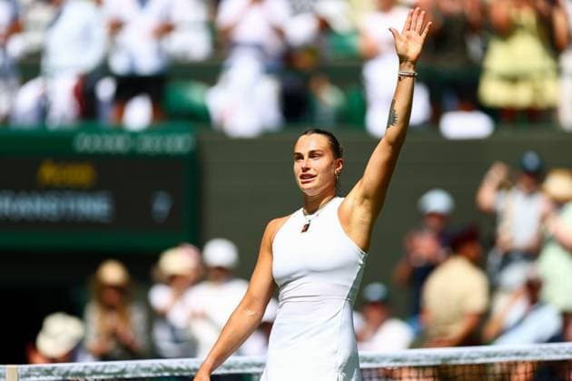 Aryna Sabalenka wins first round match Wimbledon Tennis Championships, Day 1, The All England Lawn Tennis and Croquet Club, London, UK - 30 Jun 2025London The All England Lawn Tennis and United Kingdom  Copyright: xJamesxMarsh Shutterstockx 15378842co
