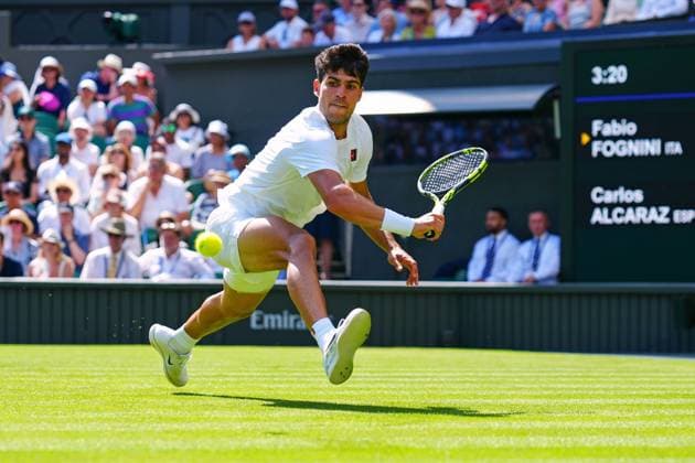 Carlos Alcaraz during his first round match Wimbledon Tennis Championships, Day 1, The All England Lawn Tennis and Croquet Club, London, UK - 30 Jun 2025London The All England Lawn Tennis and United Kingdom  Copyright: xJavierxGarcia Shutterstockx 15378843dt